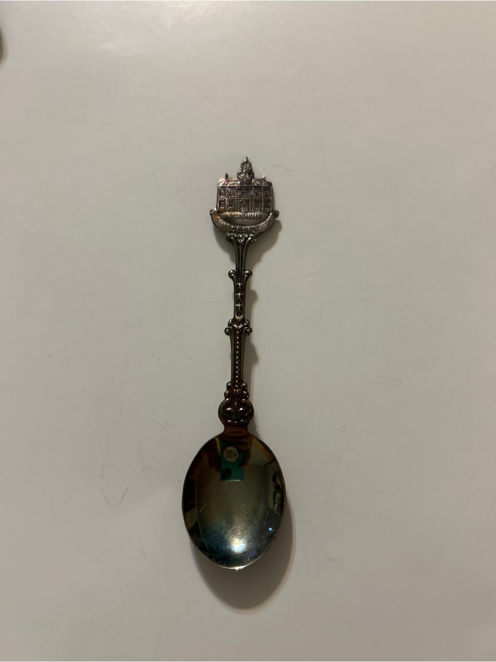 Vintage Dutch Silverplate Souvenir Spoon Delft Stadhuis City Hall Mark 90